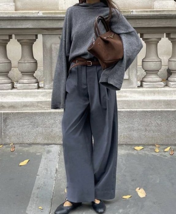 Monochrome Gray fall outfit