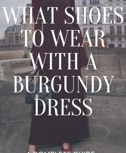 What Shoes To Wear With Burgundy Dress