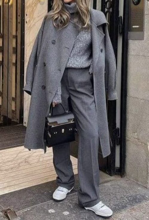 Monochrome Layers winter outfit