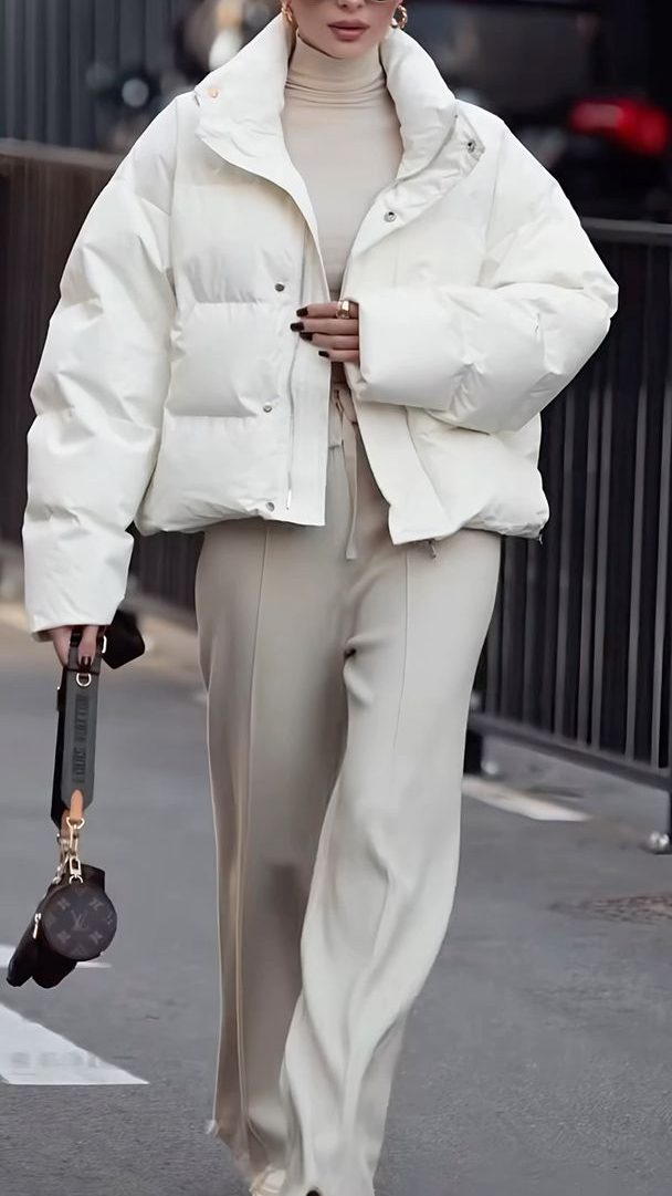 Oversized Puffer Jacket New York Winter Style