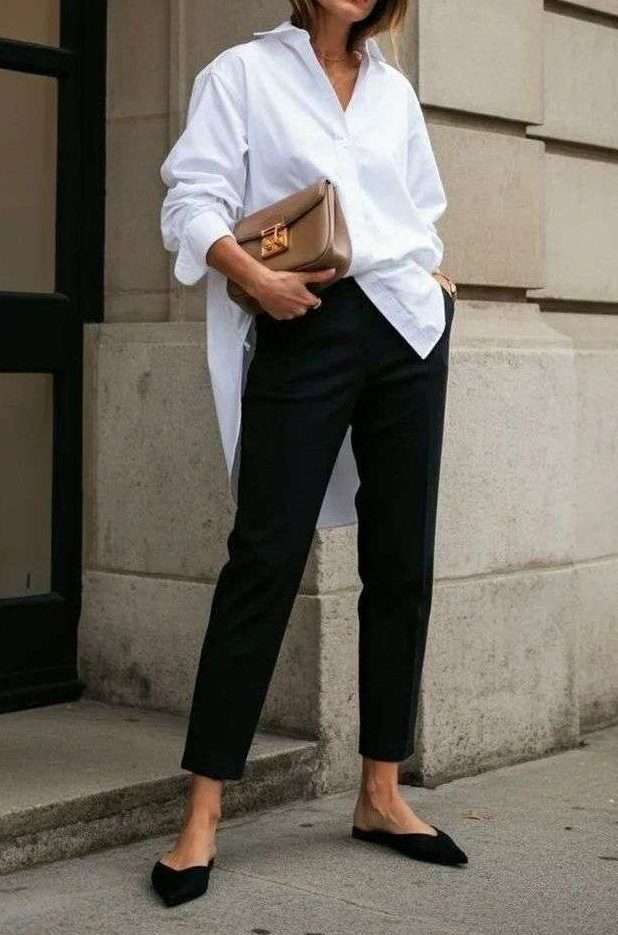 Black Jeans With White Button-Down Black Jeans With White Button-Down