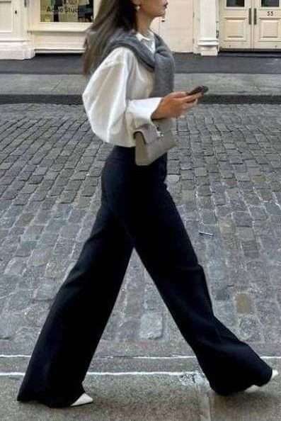 Button-Down Black and White Outfit Button-Down Black and White Party Outfits