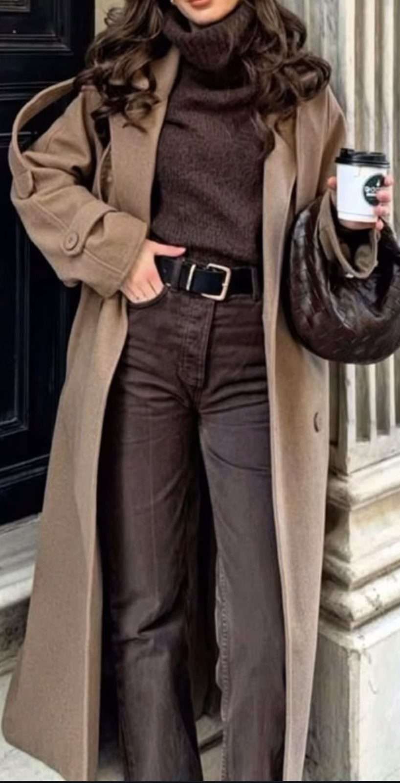 Brown Monochrome Outfit Idea