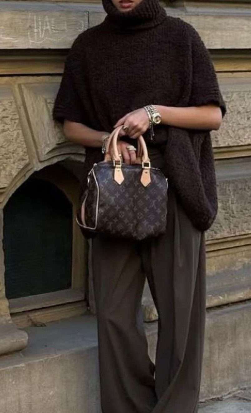 Mocha Sweater and Matching Trousers