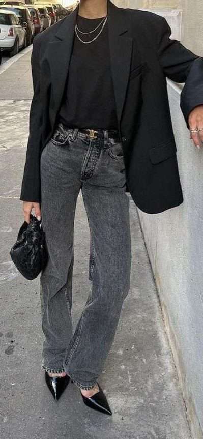 Blazer and Jeans Outfit Ideas