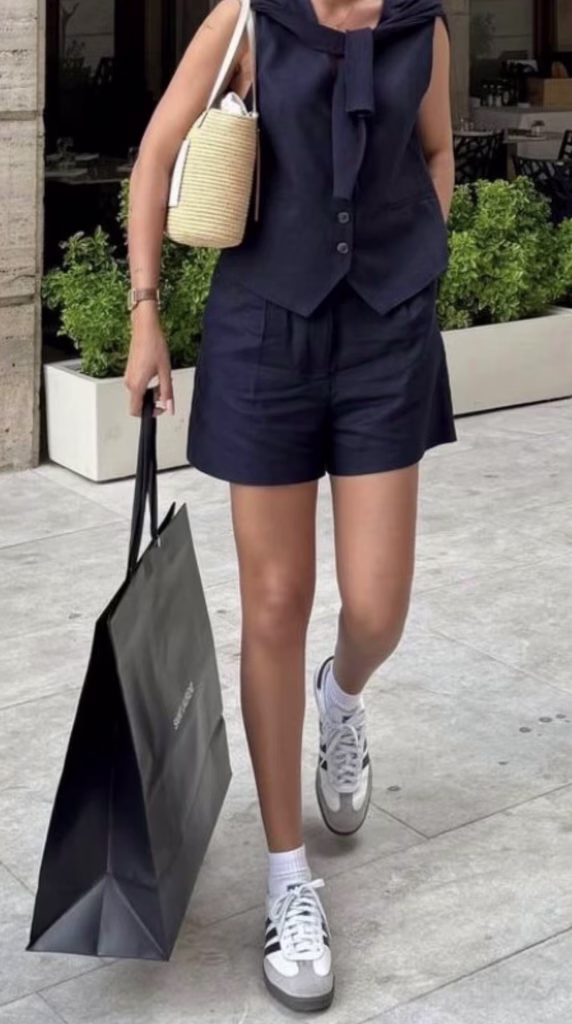 Vest + Shorts + Sneakers