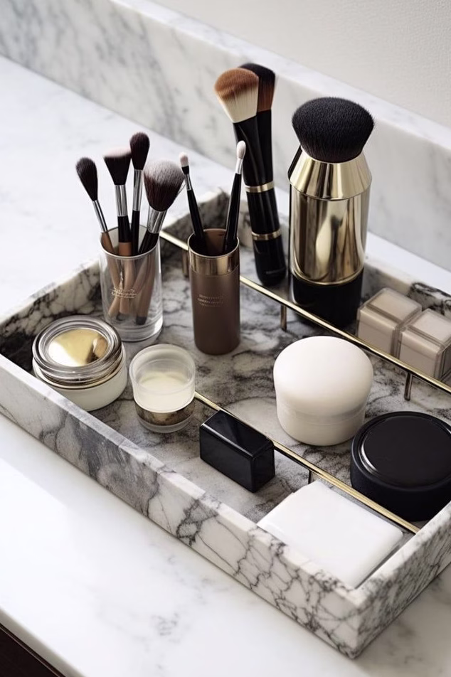 Makeup Tray at home